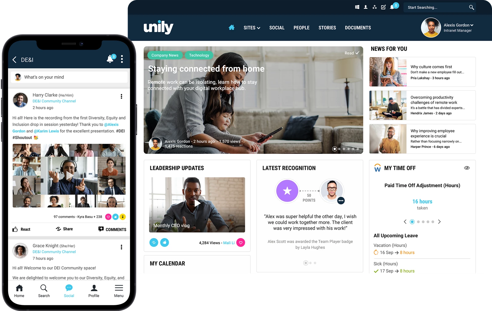 Unily - Intranet and digital workplace specialists